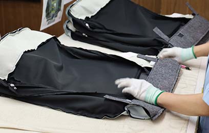 宮城県栗原市若柳の縫製工場からお届けします